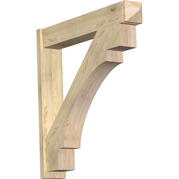 Ekena Millwork Merced Arts & Crafts Rough Sawn Outlooker, Douglas Fir, 8"W x 46"D x 46"H OUT08X46X46MRC03RDF - main